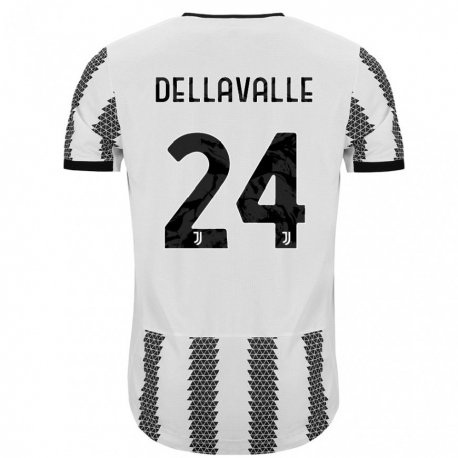 Kandiny Deti Lorenzo Dellavalle #24 Biely Čierny Dresy Hazai Csapatmez 2022/23 Triĭká