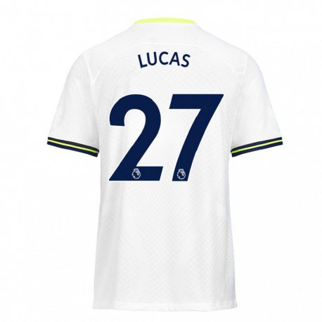 Kandiny Deti Lucas Moura #27 Biela Zelená Dresy Hazai Csapatmez 2022/23 Triĭká