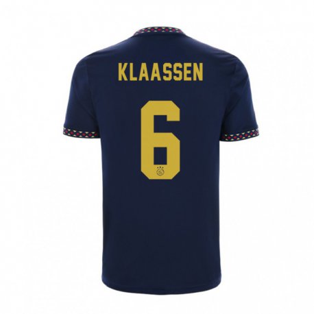 Kandiny Deti Davy Klaassen #6 Tmavomodrá Dresy Idegenbeli Csapatmez 2022/23 Triĭká