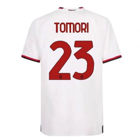 Kandiny Deti Fikayo Tomori #23 Biela Červená Dresy Idegenbeli Csapatmez 2022/23 Triĭká