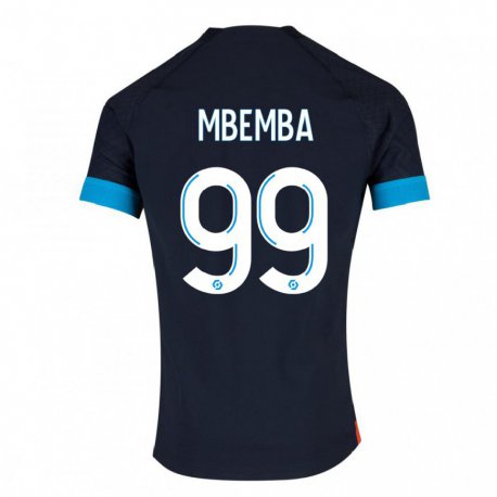 Kandiny Deti Chancel Mbemba #99 Čierna Olympijská Dresy Idegenbeli Csapatmez 2022/23 Triĭká