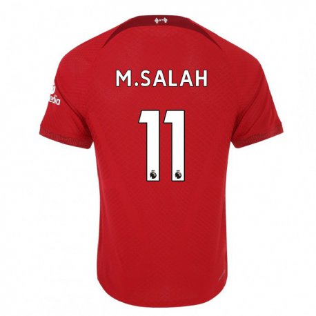 Kandiny Muži Mohamed Salah #11 Tmavo Červená Dresy Hazai Csapatmez 2022/23 Triĭká