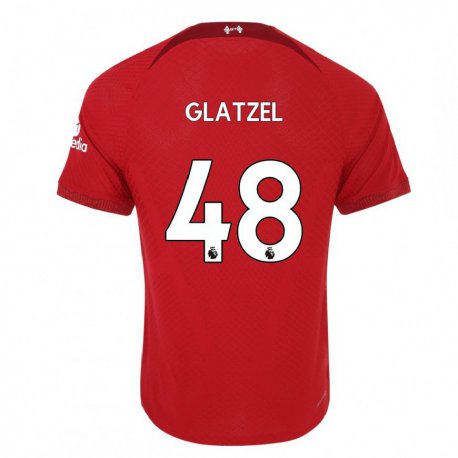 Kandiny Muži Paul Glatzel #48 Tmavo Červená Dresy Hazai Csapatmez 2022/23 Triĭká