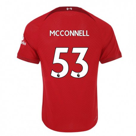 Kandiny Muži James McConnell #53 Tmavo Červená Dresy Hazai Csapatmez 2022/23 Triĭká