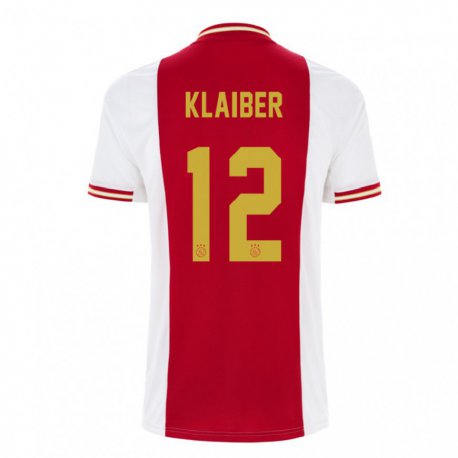 Kandiny Muži Sean Klaiber #12 Tmavo Červená Biela Dresy Hazai Csapatmez 2022/23 Triĭká