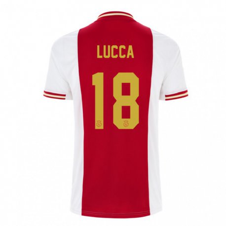 Kandiny Muži Lorenzo Lucca #18 Tmavo Červená Biela Dresy Hazai Csapatmez 2022/23 Triĭká