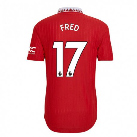 Kandiny Muži Fred #17 Červená Dresy Hazai Csapatmez 2022/23 Triĭká