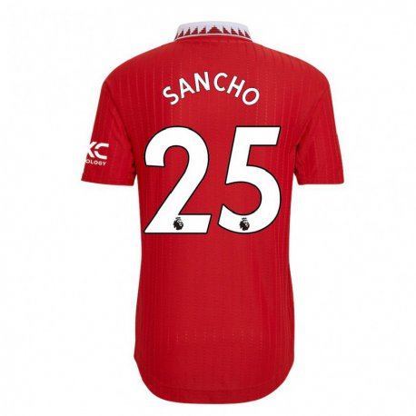 Kandiny Muži Jadon Sancho #25 Červená Dresy Hazai Csapatmez 2022/23 Triĭká