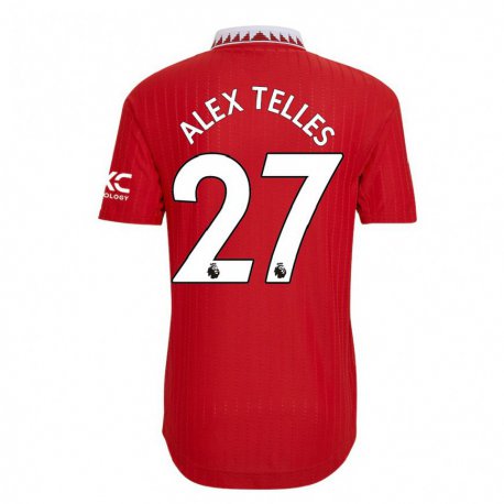 Kandiny Muži Alex Nicolao Telles #27 Červená Dresy Hazai Csapatmez 2022/23 Triĭká
