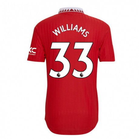 Kandiny Muži Brandon Williams #33 Červená Dresy Hazai Csapatmez 2022/23 Triĭká