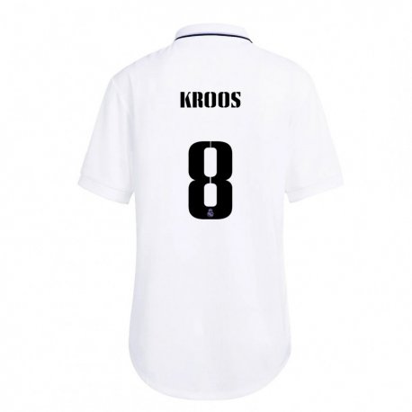 Kandiny Muži Toni Kroos #8 Biela Fialová Dresy Hazai Csapatmez 2022/23 Triĭká