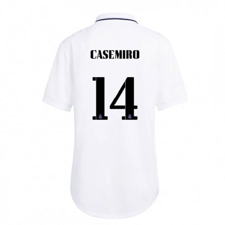 Kandiny Muži Casemiro #14 Biela Fialová Dresy Hazai Csapatmez 2022/23 Triĭká