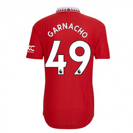 Kandiny Muži Alejandro Garnacho #49 Červená Dresy Hazai Csapatmez 2022/23 Triĭká