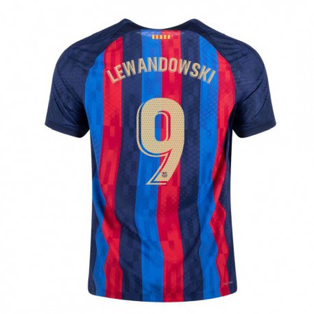 Kandiny Muži Robert Lewandowski #9 Modrá Šarlátová Dresy Hazai Csapatmez 2022/23 Triĭká