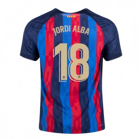 Kandiny Muži Jordi Alba #18 Modrá Šarlátová Dresy Hazai Csapatmez 2022/23 Triĭká