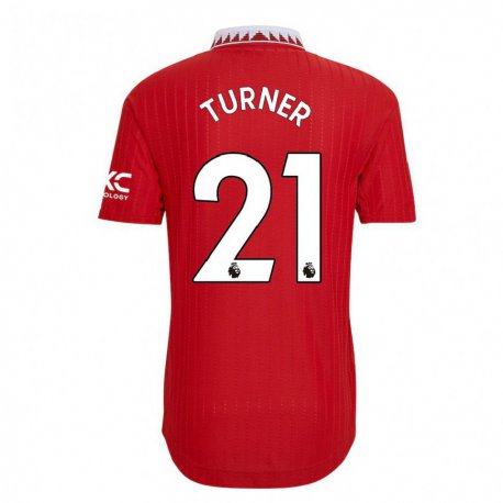 Kandiny Muži Millie Turner #21 Červená Dresy Hazai Csapatmez 2022/23 Triĭká