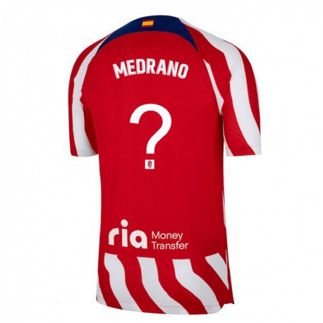 Kandiny Muži Fernando Medrano #0 Červená Biela Modrá Dresy Hazai Csapatmez 2022/23 Triĭká