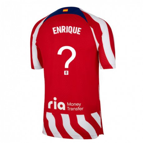 Kandiny Muži Gustavo Enrique #0 Červená Biela Modrá Dresy Hazai Csapatmez 2022/23 Triĭká