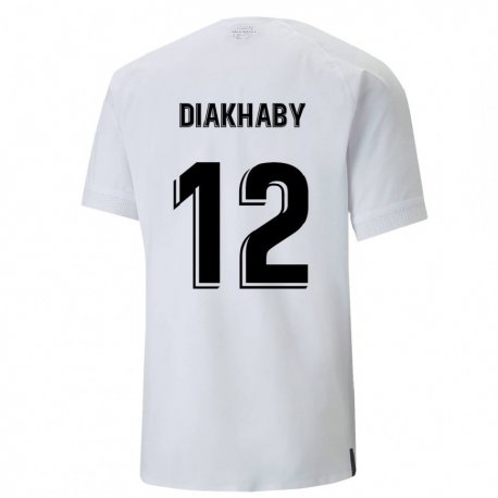 Kandiny Muži Mouctar Diakhaby #12 Krémovo Biela Dresy Hazai Csapatmez 2022/23 Triĭká