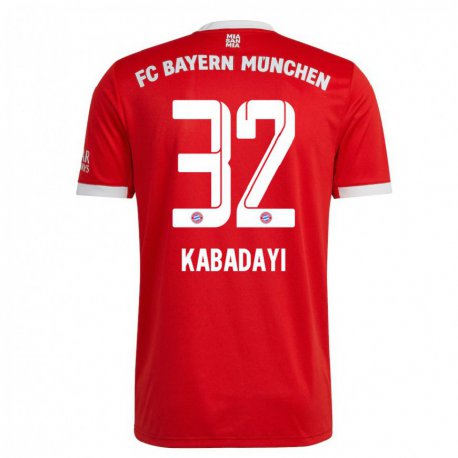 Kandiny Muži Yusuf Kabadayi #32 Neón Červená Biela Dresy Hazai Csapatmez 2022/23 Triĭká