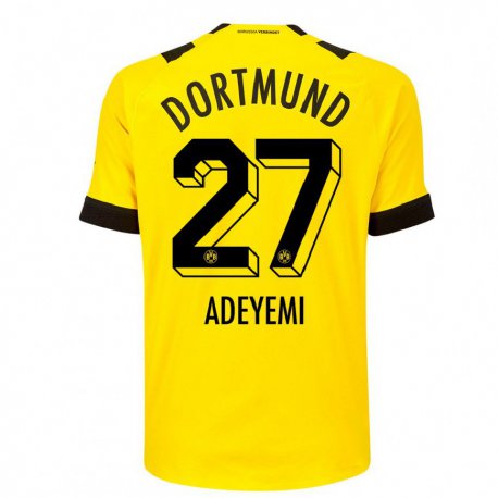 Kandiny Muži Karim Adeyemi #27 Žltá Dresy Hazai Csapatmez 2022/23 Triĭká