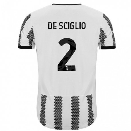 Kandiny Muži Mattia De Sciglio #2 Biely Čierny Dresy Hazai Csapatmez 2022/23 Triĭká