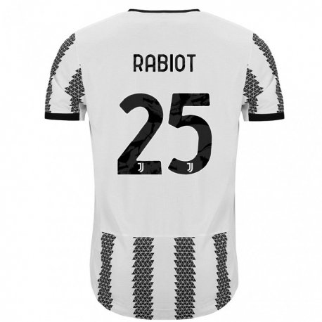 Kandiny Muži Adrien Rabiot #25 Biely Čierny Dresy Hazai Csapatmez 2022/23 Triĭká