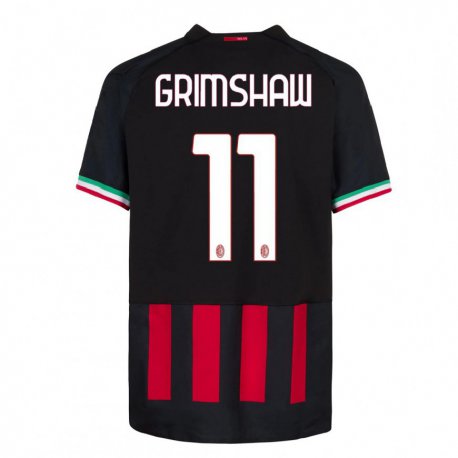 Kandiny Muži Christy Grimshaw #11 Čierna Červená Dresy Hazai Csapatmez 2022/23 Triĭká
