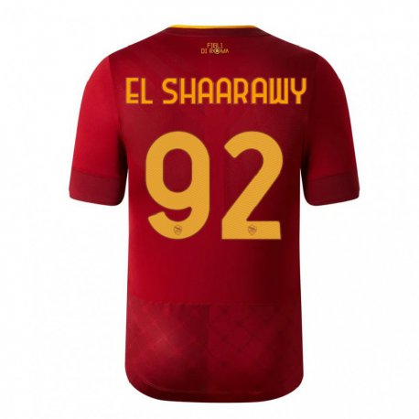 Kandiny Muži Stephan El Shaarawy #92 Hnedá Červená Dresy Hazai Csapatmez 2022/23 Triĭká