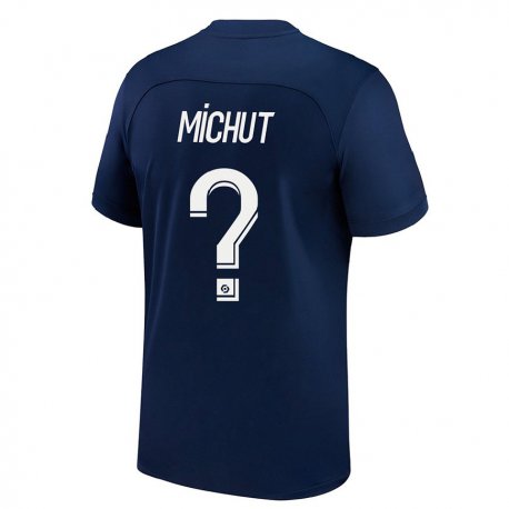 Kandiny Muži Edouard Michut #0 Tmavámodrá Červená Dresy Hazai Csapatmez 2022/23 Triĭká
