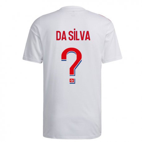 Kandiny Muži Florent Da Silva #0 Biela Modrá Červená Dresy Hazai Csapatmez 2022/23 Triĭká