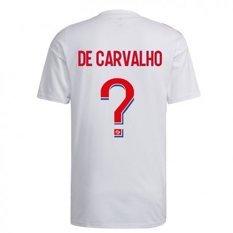 Kandiny Muži Mathys De Carvalho #0 Biela Modrá Červená Dresy Hazai Csapatmez 2022/23 Triĭká