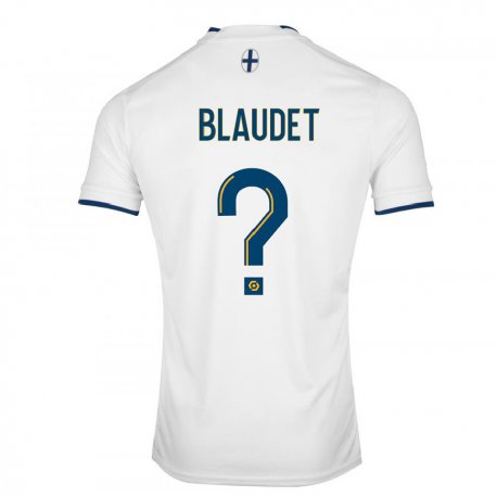 Kandiny Muži David Blaudet #0 Biely Zafír Dresy Hazai Csapatmez 2022/23 Triĭká