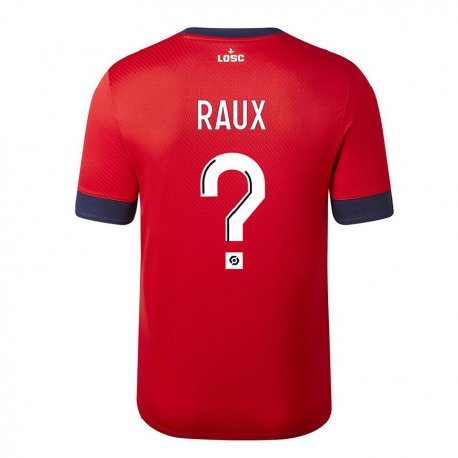 Kandiny Muži Jules Raux #0 Červené Cukrové Jablko Dresy Hazai Csapatmez 2022/23 Triĭká