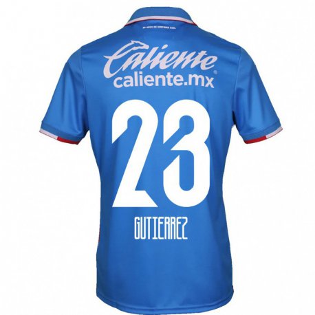 Kandiny Muži Ivonne Gutierrez #23 Azúrovo Modrá Dresy Hazai Csapatmez 2022/23 Triĭká