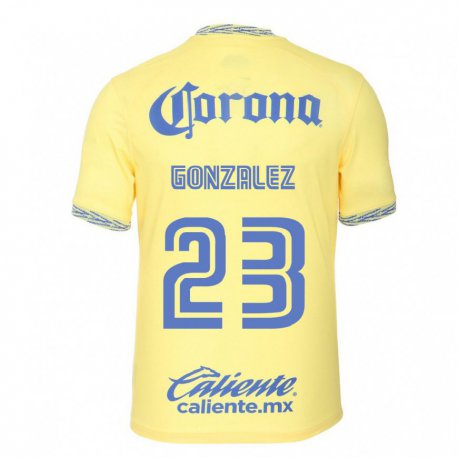 Kandiny Muži Itzel Gonzalez #23 Citrónová Žltá Dresy Hazai Csapatmez 2022/23 Triĭká