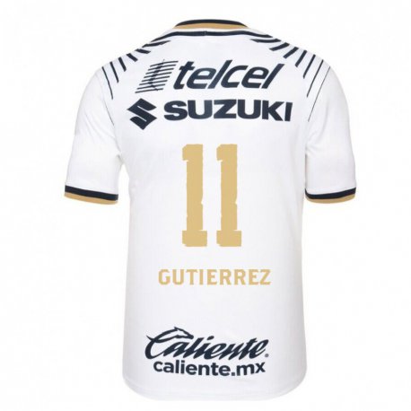 Kandiny Muži Carlos Gutierrez #11 Biely Denim Dresy Hazai Csapatmez 2022/23 Triĭká