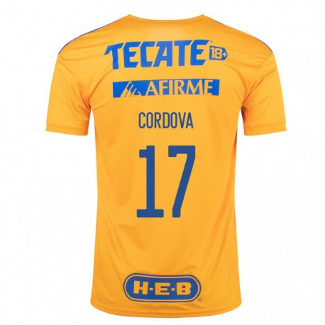 Kandiny Muži Sebastian Cordova #17 Čmeliak Žltý Dresy Hazai Csapatmez 2022/23 Triĭká