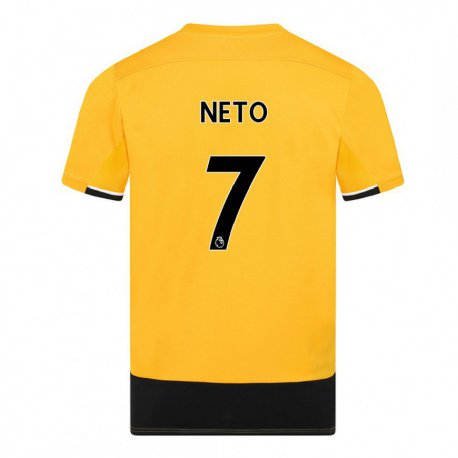 Kandiny Muži Pedro Neto #7 Žltá Čierna Dresy Hazai Csapatmez 2022/23 Triĭká