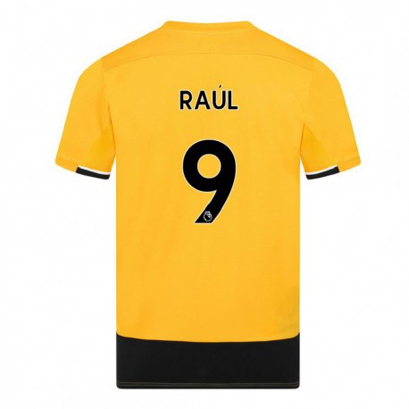 Kandiny Muži Raul Jimenez #9 Žltá Čierna Dresy Hazai Csapatmez 2022/23 Triĭká