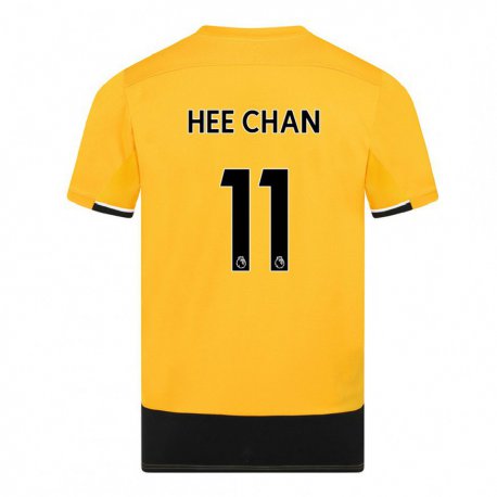 Kandiny Muži Hee Chan Hwang #11 Žltá Čierna Dresy Hazai Csapatmez 2022/23 Triĭká