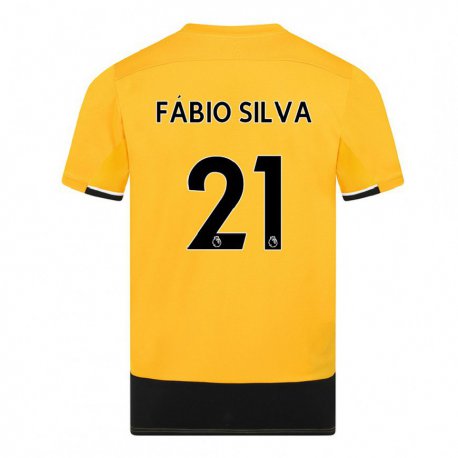 Kandiny Muži Fábio Silva #21 Žltá Čierna Dresy Hazai Csapatmez 2022/23 Triĭká