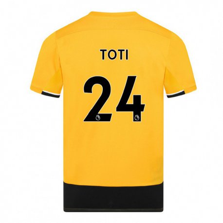 Kandiny Muži Toti #24 Žltá Čierna Dresy Hazai Csapatmez 2022/23 Triĭká