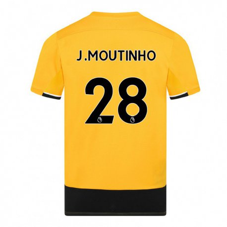 Kandiny Muži Joao Moutinho #28 Žltá Čierna Dresy Hazai Csapatmez 2022/23 Triĭká