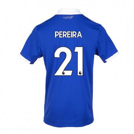 Kandiny Muži Ricardo Pereira #21 Modrá Biela Dresy Hazai Csapatmez 2022/23 Triĭká