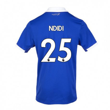 Kandiny Muži Wilfred Ndidi #25 Modrá Biela Dresy Hazai Csapatmez 2022/23 Triĭká