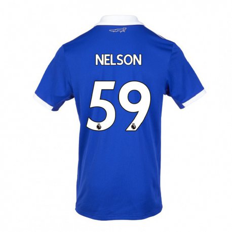 Kandiny Muži Ronny Nelson #59 Modrá Biela Dresy Hazai Csapatmez 2022/23 Triĭká