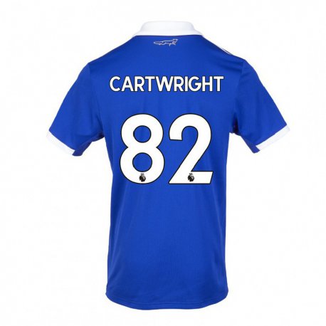 Kandiny Muži Henry Cartwright #82 Modrá Biela Dresy Hazai Csapatmez 2022/23 Triĭká