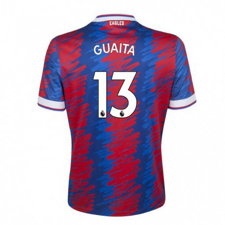 Kandiny Muži Vicente Guaita #13 Červená Modrá Dresy Hazai Csapatmez 2022/23 Triĭká