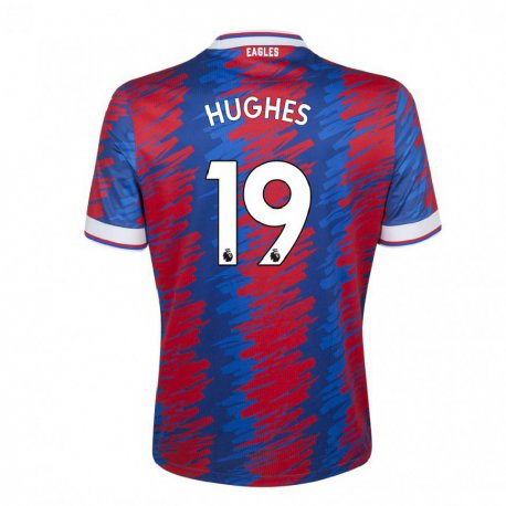 Kandiny Muži Will Hughes #19 Červená Modrá Dresy Hazai Csapatmez 2022/23 Triĭká